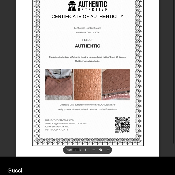 ❤️RESERVED - 1170cad - NEW!!! Gucci Pink Shoulder Bag - Picture 13 of 13